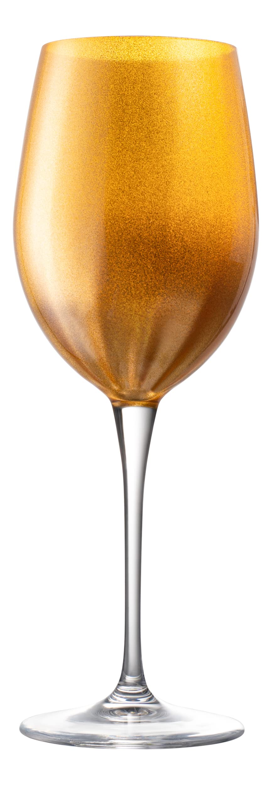 Premium Barski Goblet Set of 6 - 18oz Elegant Gold-Decorated Crystal Stemware for Red Wine & Water - European Made Glassware for Fine Dining, Wedding Gifts & Home Entertaining