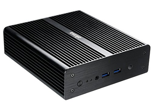 Akasa Newton H Black Aluminum uCFF Computer Case - Compact PC Case for Mini ITX, HTPC, Home Theater (150mm x 170mm, Black) - Perfect for Small Form Factor Builds & Media Center PCs