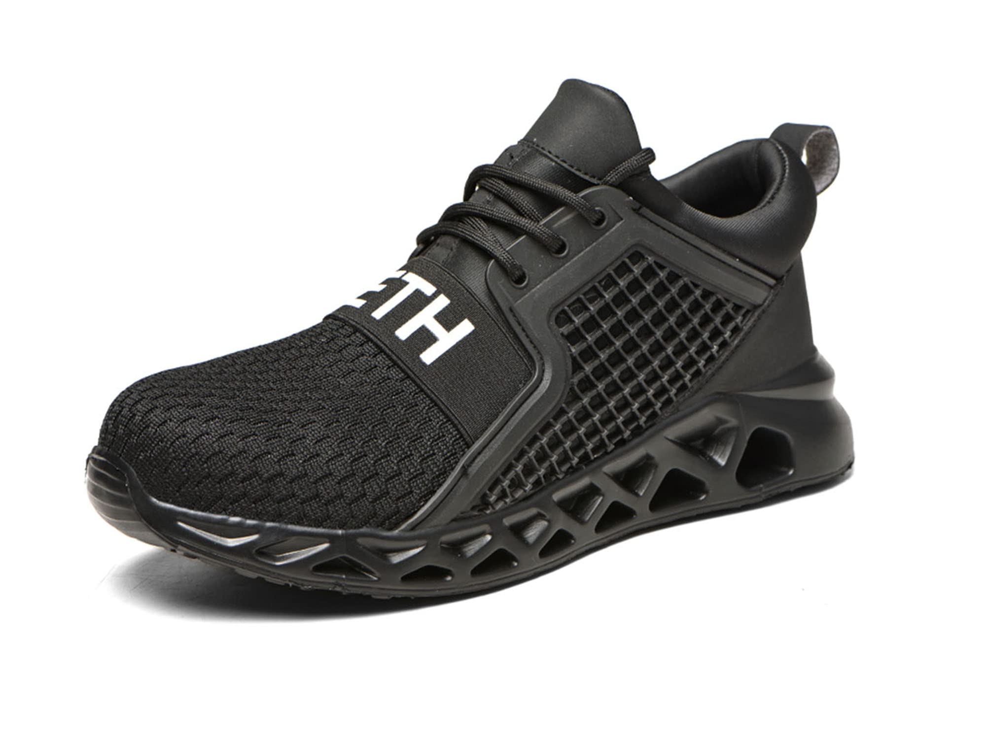 Tanleewa Steel Toe Shoes for Men & Women - Anti-Pierce Safety Work Shoes, Lightweight Industrial Construction Sneakers with Breathable Design - Perfect for Construction Sites, Warehouses & Outdoor Work