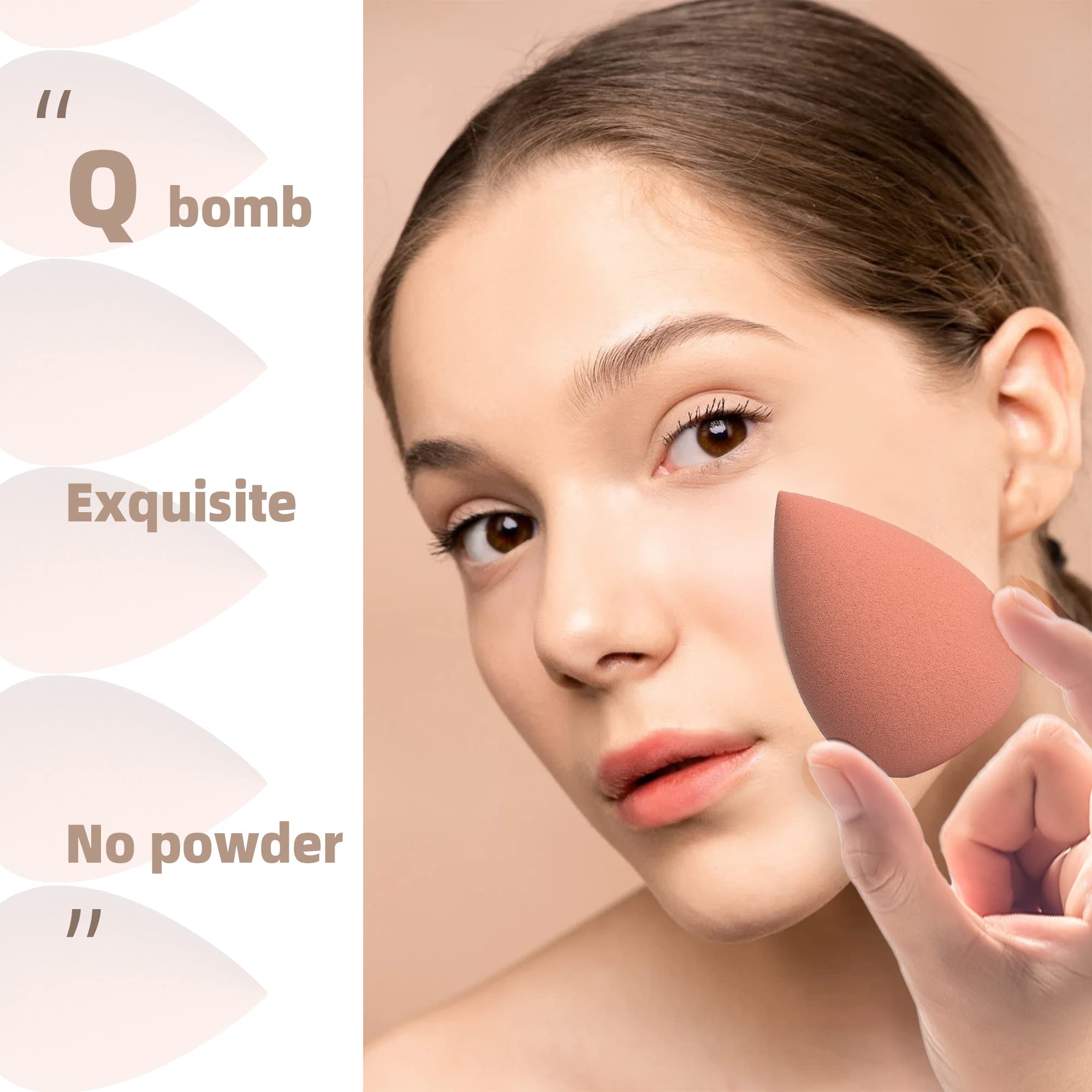 **COSTICA 4-Piece Makeup Sponge Set - Premium Beauty Blender for Flawless Foundation, Cream & Powder Application - Pink Cosmetic Sponge with Travel Storage Box - Ideal for Daily Makeup & Professional Use**