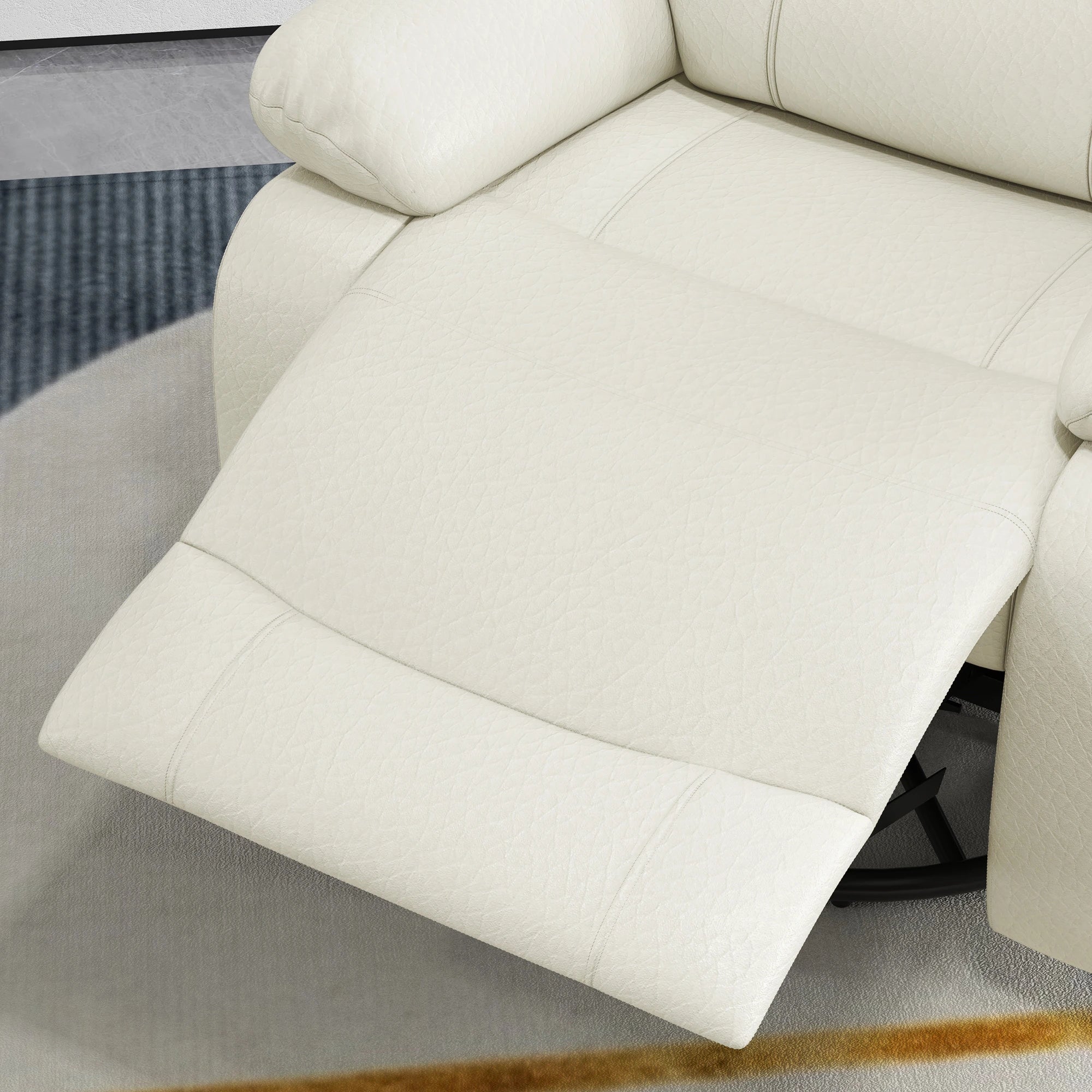 Premium Faux Leather Vibration Massage Reclining Swivel Chair - 3 Color Options for Home, Office & Gaming Relaxation