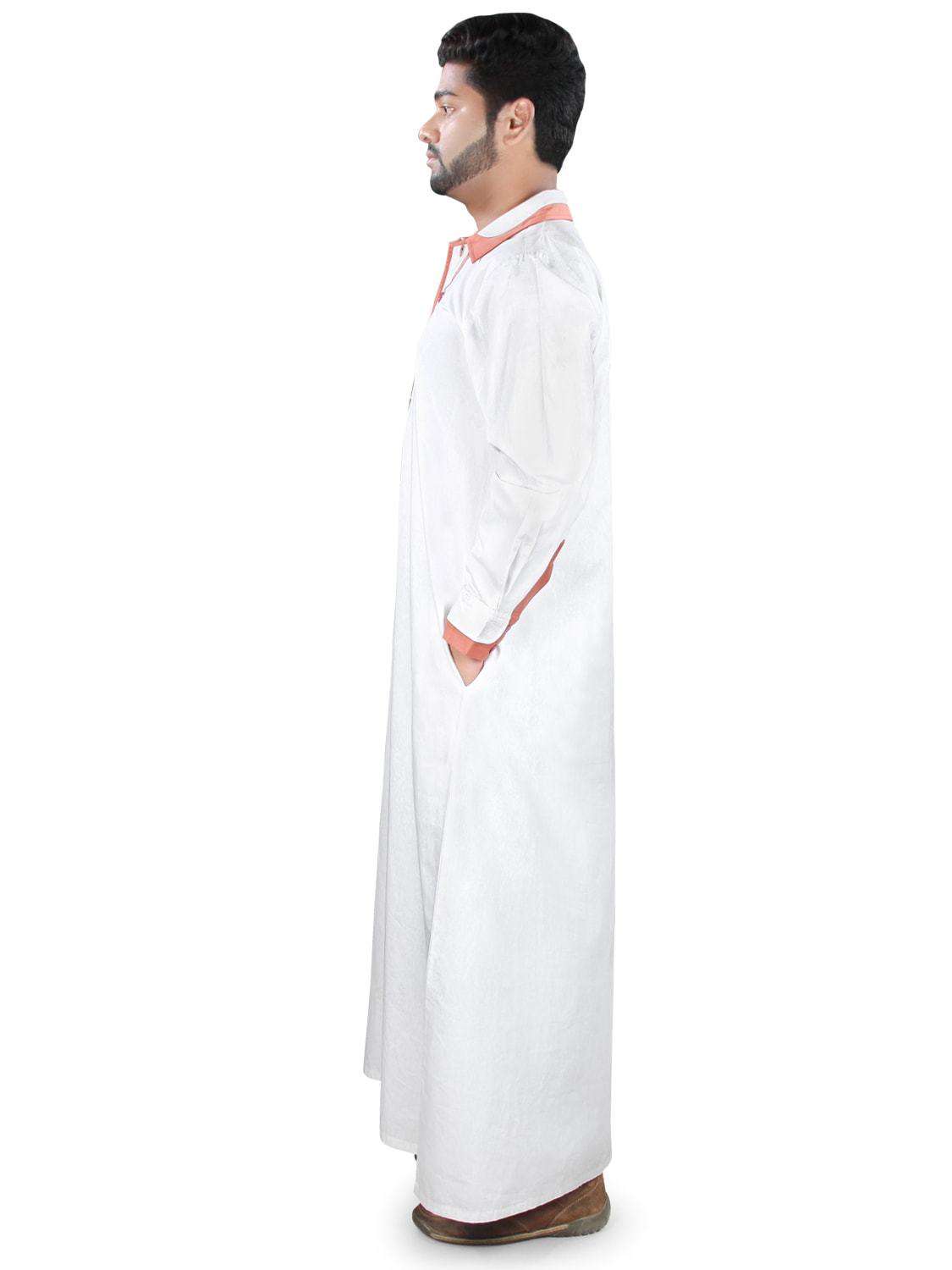 Elegant Jazib Galabiyya - Traditional Arabic Dress for Men - Comfortable & Stylish Islamic Clothing for Prayer, Eid, and Special Occasions