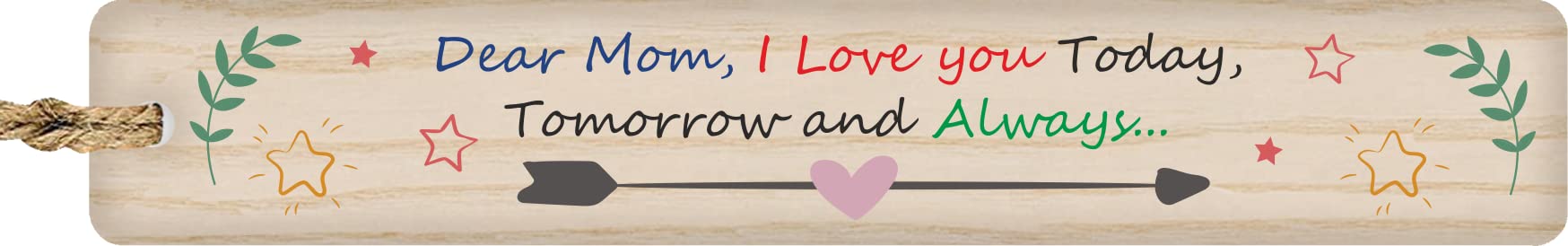 Personalized Wooden Bookmark for Mom - 