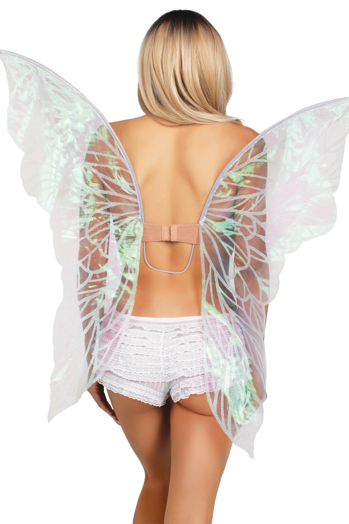 Sparkling Iridescent Strapless Fairy Wings for Costumes, Cosplay & Photo Shoots – Perfect for Halloween, Parties & Fantasy Events