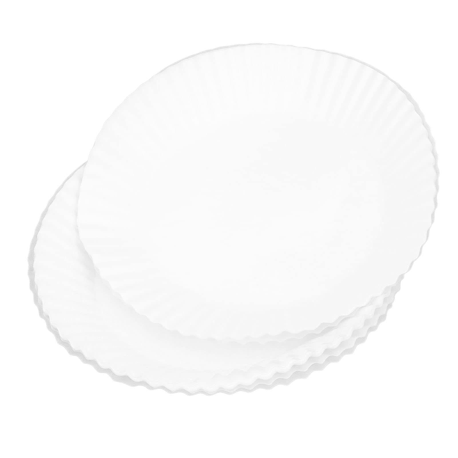 TOPINCN 50PCS Air Fryer Paper Liners - 7.9 Inch Non-Stick Parchment Baking Sheets for Oil-Free Cooking | Perfect for Air Fryers, Ovens & Dessert Shops | Disposable & Eco-Friendly (White)