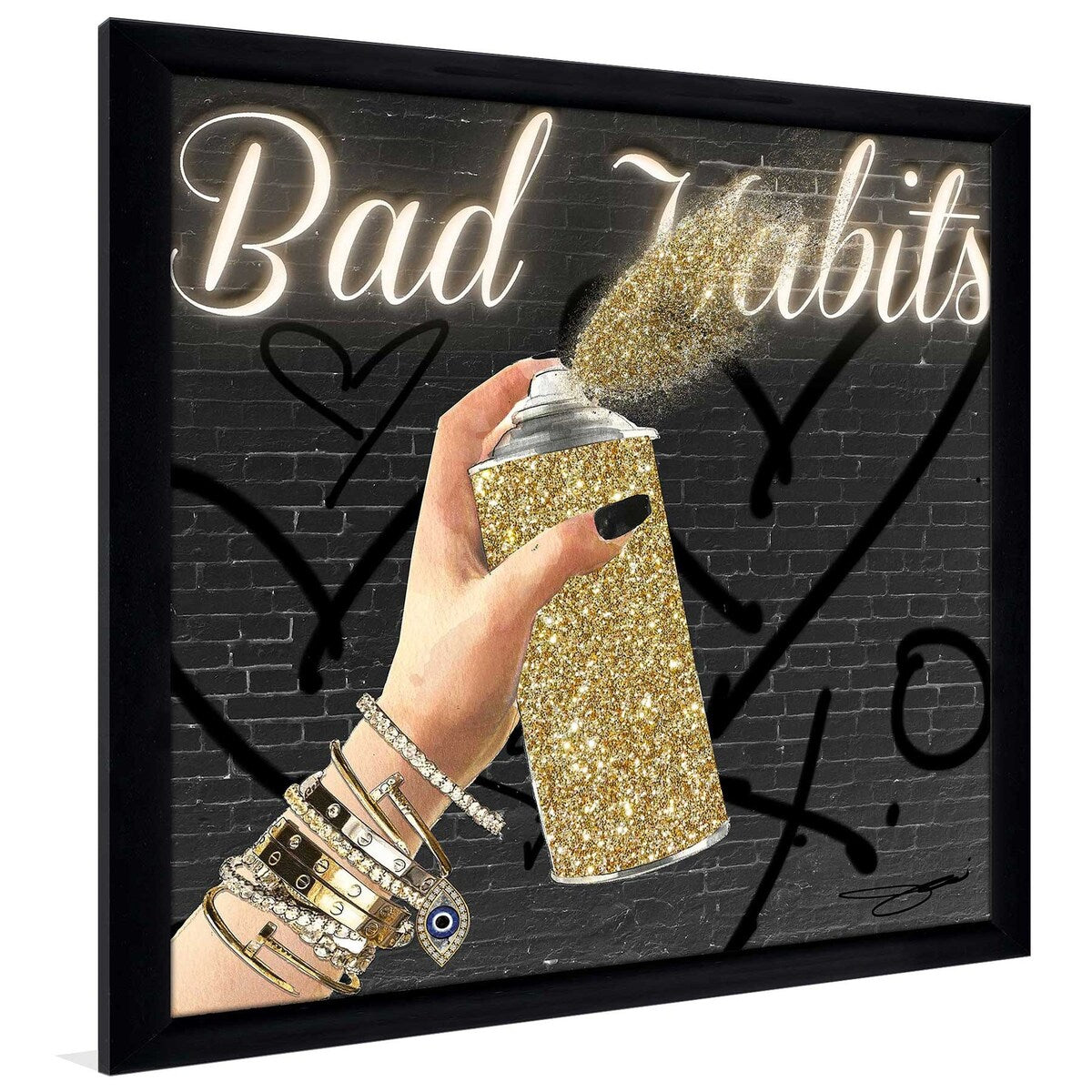 Bad Habits by Jodi - Premium Acrylic Wall Art Print for Home & Office Decor - Perfect for Living Room, Bedroom, or Gift Giving