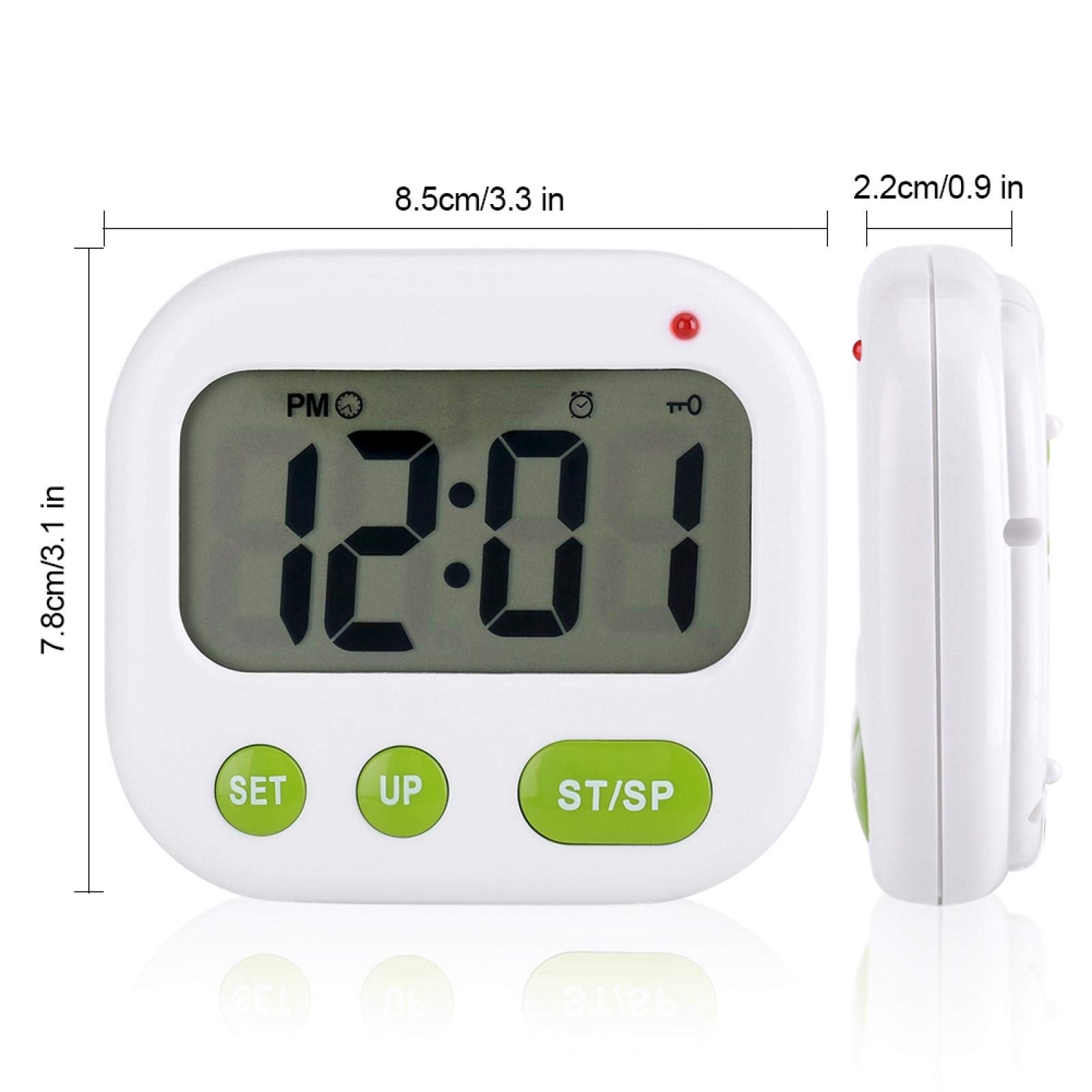 Digital Kitchen Timer with Large Display & Loud Alarm - Magnetic Backing & Stand - Perfect for Cooking, Baking, Sports, Games & Office Use