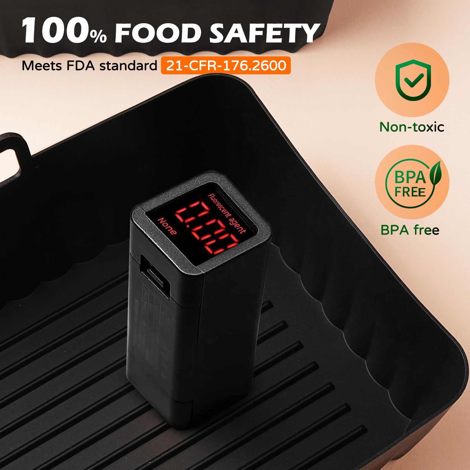 Ninja Air Fryer Accessories Kit - BPA-Free Compatible with Ninja Foodi Max Dual Zone AF400EU AF300EU 7.6L-9.5L & Other Dual Zone Air Fryers - Perfect for Baking, Roasting, and Frying Healthy Meals at Home