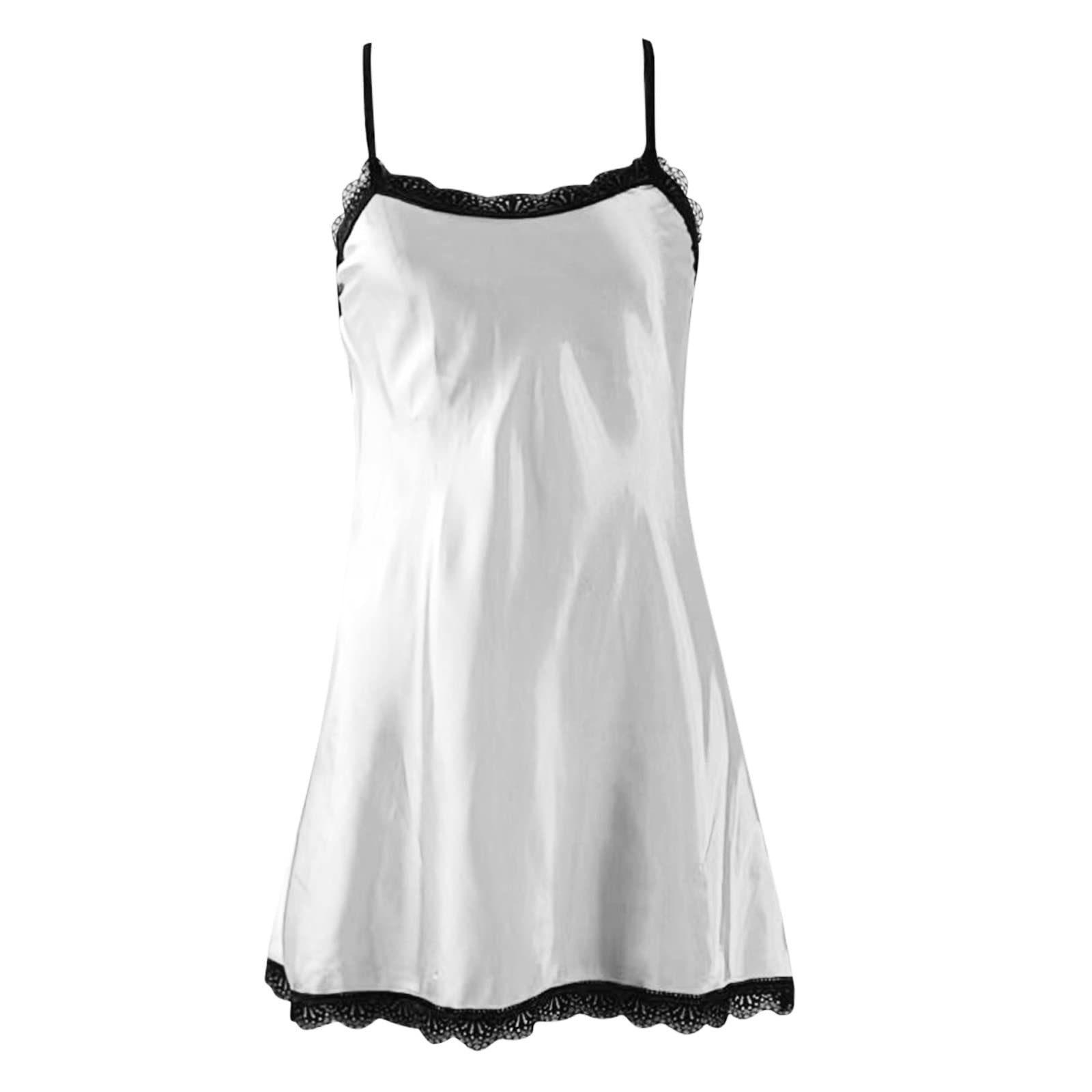 Silk Satin Nightgown for Women - Elegant Lingerie Sleepwear Set, Comfortable Lounge Dress, Sexy Sleep Gown Sizes S-L - Perfect for Bedtime, Romantic Evenings & Boudoir Photography