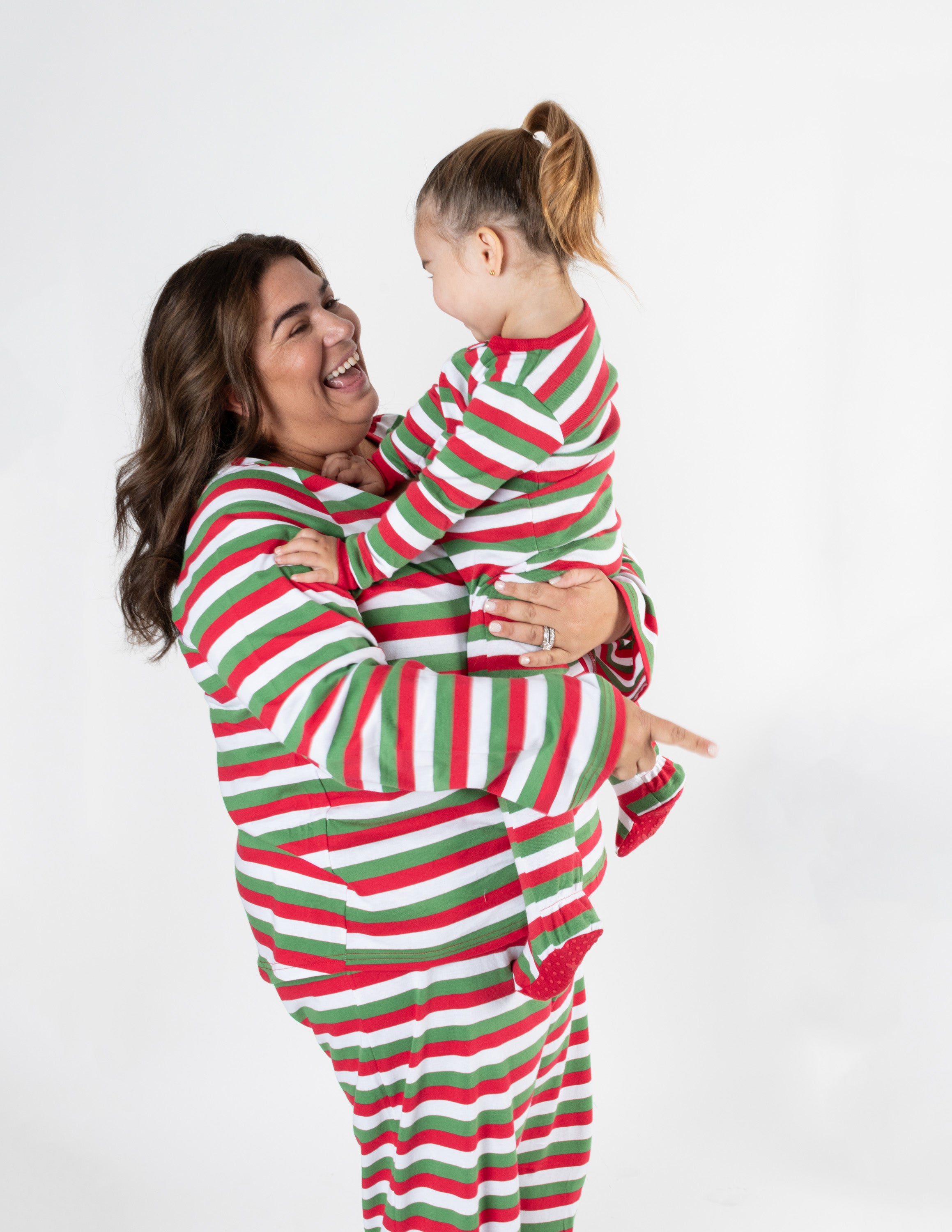 Red, White & Green Matching Family Pajama Set - Christmas Holiday Pajamas for Family Photos, Cozy Sleepwear & Festive Gift