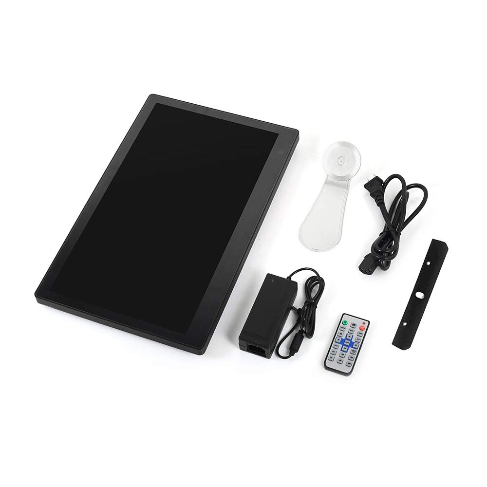 17-inch Digital Photo Frame with 1440×900 HD Display - Electronic Photo Album with Clock, Calendar & Alarm - Auto Switch & Timer - Perfect for Home, Office & Gifts (Black/White)