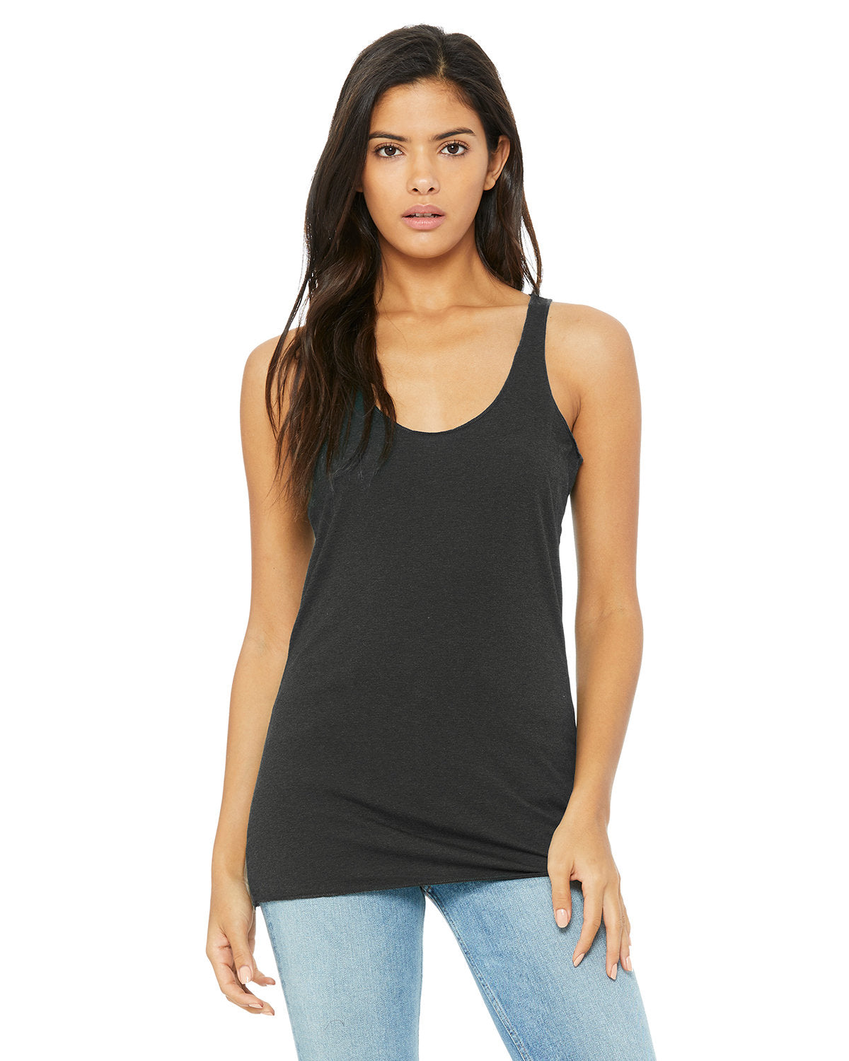 Bella + Canvas 8430 Women's Soft Triblend Racerback Tank Top - Comfortable & Breathable Workout Shirt for Yoga, Gym & Summer Casual Wear