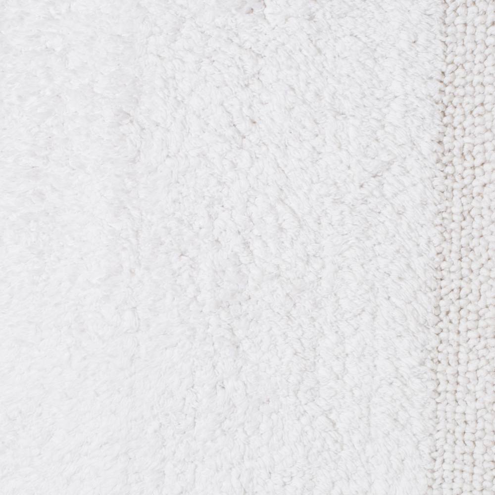 Premium Dawson Bath Mat 50x80cm - Soft Absorbent Cotton Bathroom Rug - Non-Slip Shower Mat for Bathroom Floor - White Luxury Bath Mat for Home & Spa Use