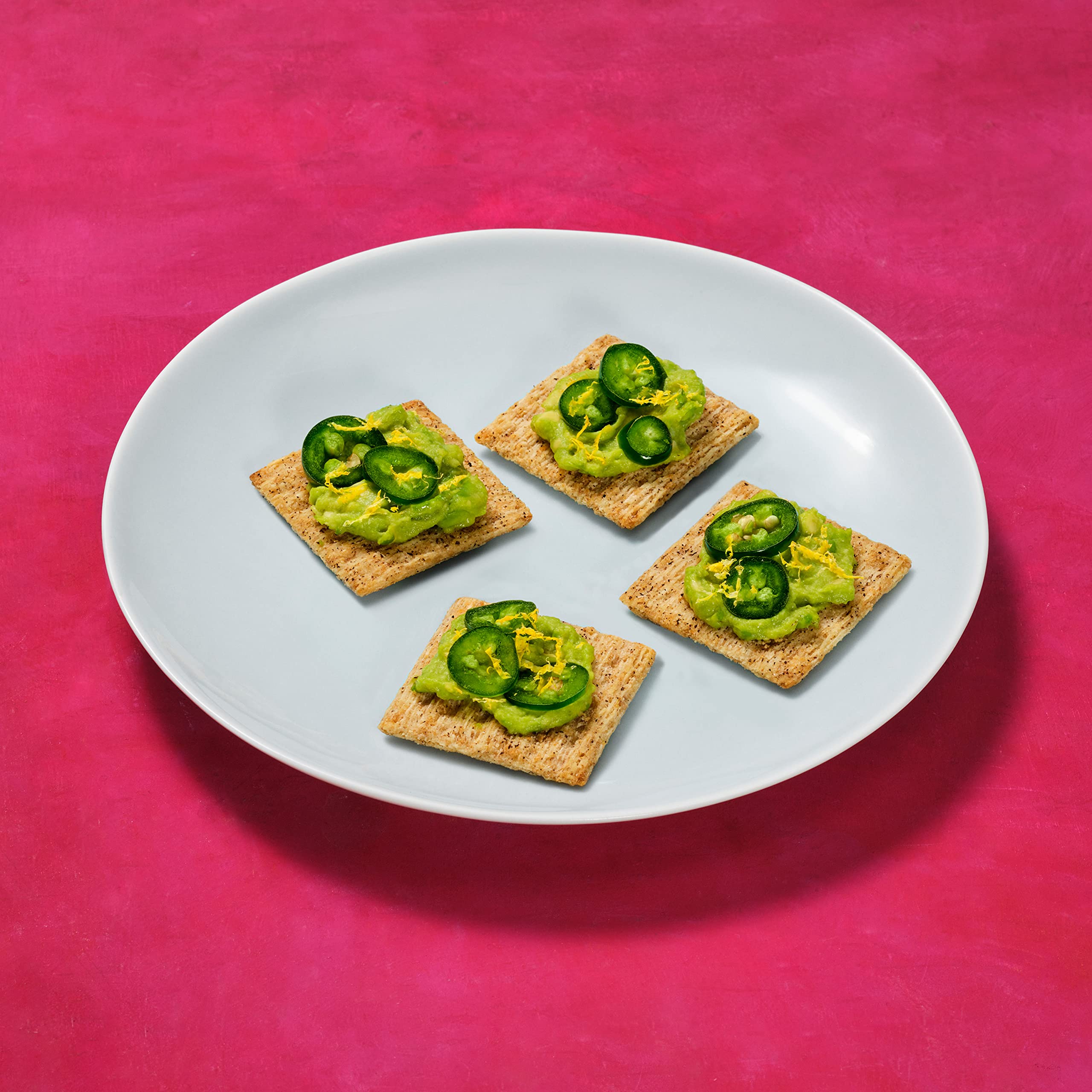 Triscuit Cracked Pepper & Olive Oil Whole Grain Wheat Crackers - Healthy Lunch Snacks, Bulk Pack of 6 (8.5 oz Boxes) - Perfect for Office, School & Picnics