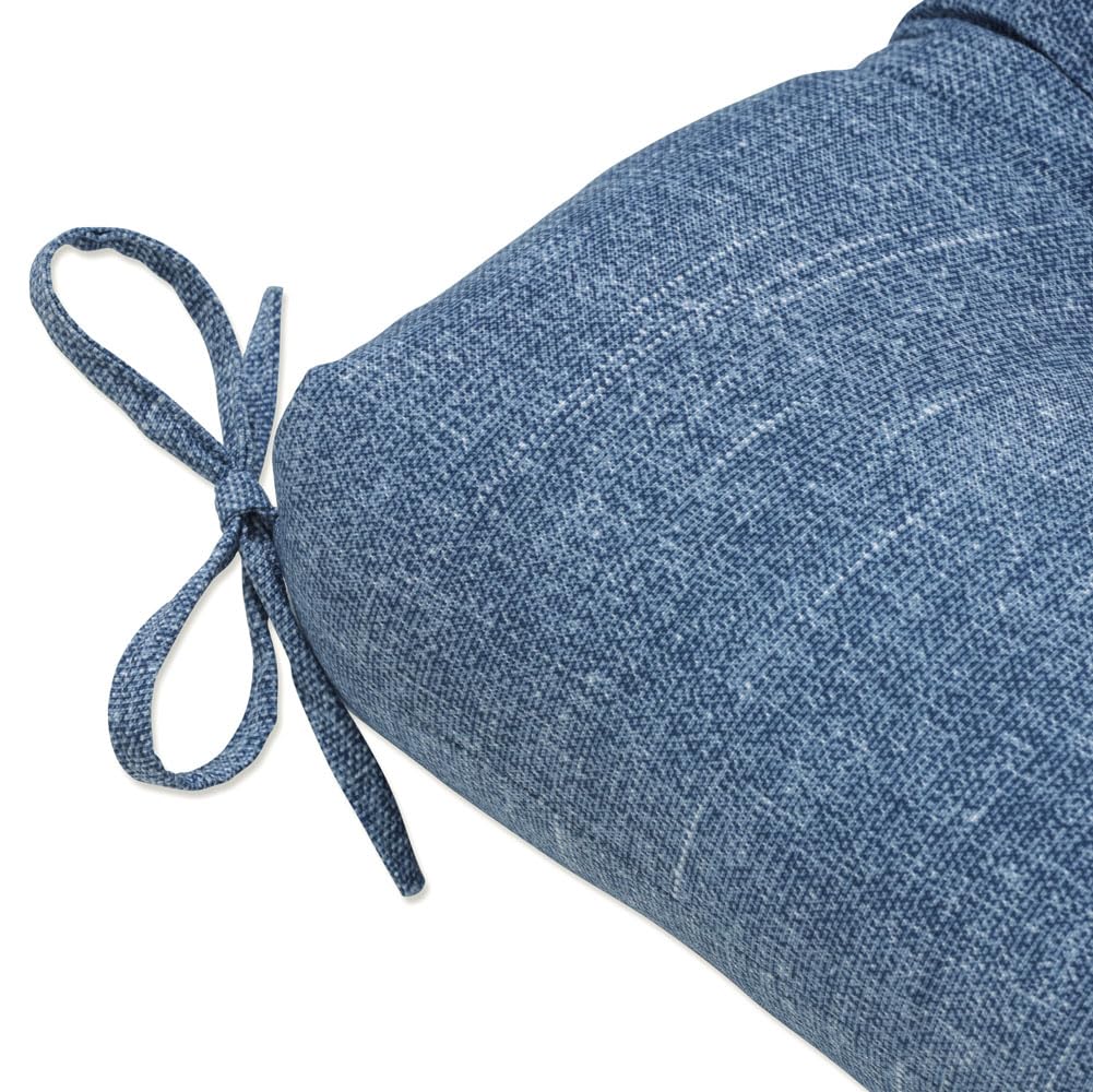 Premium Tufted Wicker Sofa Cushion - Weather & Fade Resistant Indoor/Outdoor Patio Swing Pillow - 18
