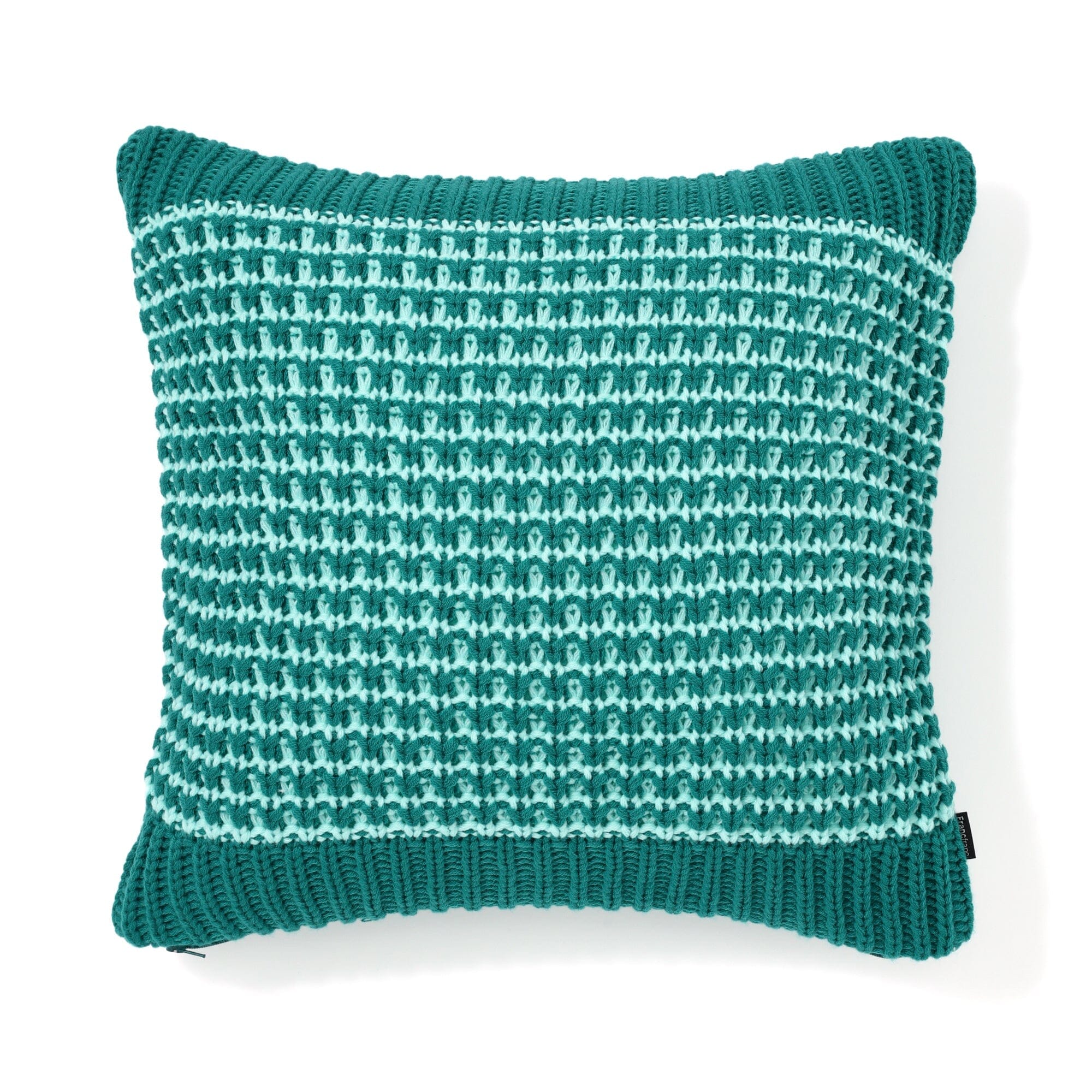 Soft Knit Cushion Cover 18x18 Inches - Premium Green Home Decor for Sofa, Bed & Living Room - Cozy Throw Pillow Case for Modern Interior Design