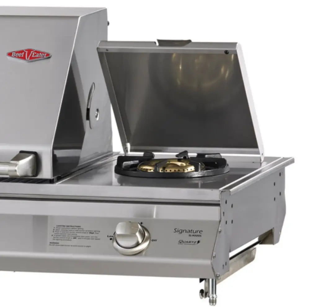 BeefEater BS31550 Signature SL4000 4-Burner Built-In LPG BBQ Grill - Outdoor Cooking for Backyard, Patio & Camping
