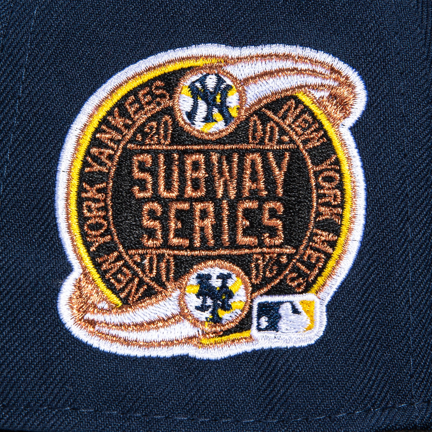 New Era 59Fifty New York Yankees Subway Series Patch Baseball Cap - Navy, Black & Gold Colors - Perfect for Yankees Fans, Baseball Games & Streetwear Fashion