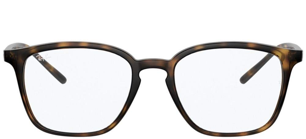 Ray-Ban RX7185 Square Prescription Eyeglass Frames for Men & Women - Lightweight & Durable Eyewear for Work, Reading & Everyday Use