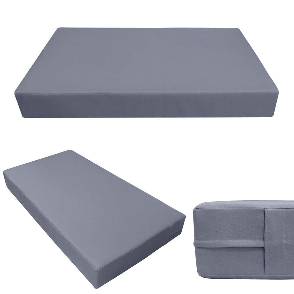 Prolinemax Outdoor Style 3-Piece Full Knife Edge Daybed Mattress Cover Set with Bolster Pillow - Fitted Sheet AD001 for Patio, Poolside, and Sunroom Lounging