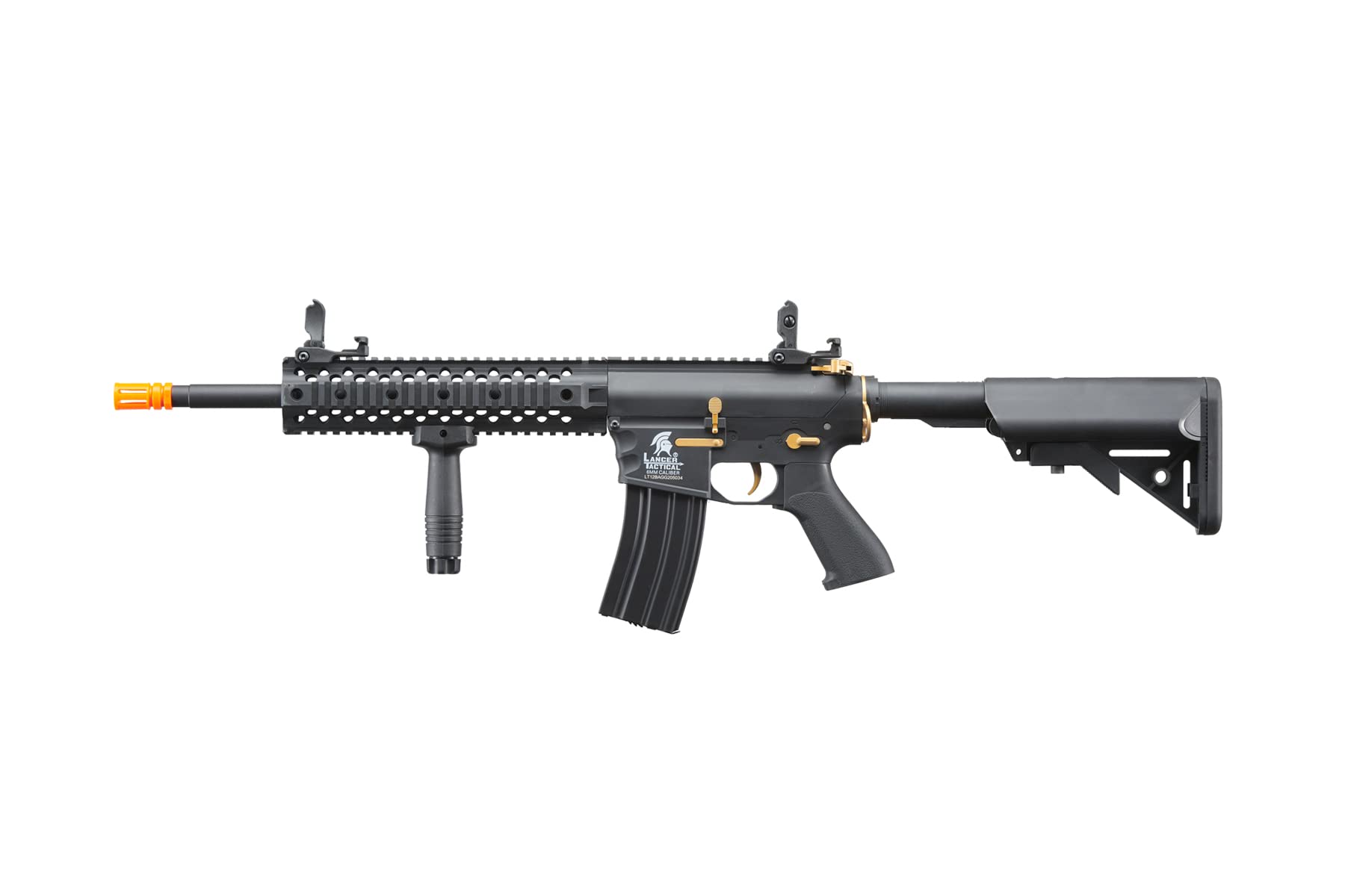 Lancer Tactical Gen 2 Evo Durable Polymer M4 Airsoft AEG Rifle with Grip, Battery, Charger & 1000 BBs - Perfect for Tactical Training, Outdoor Games, and Airsoft Battles