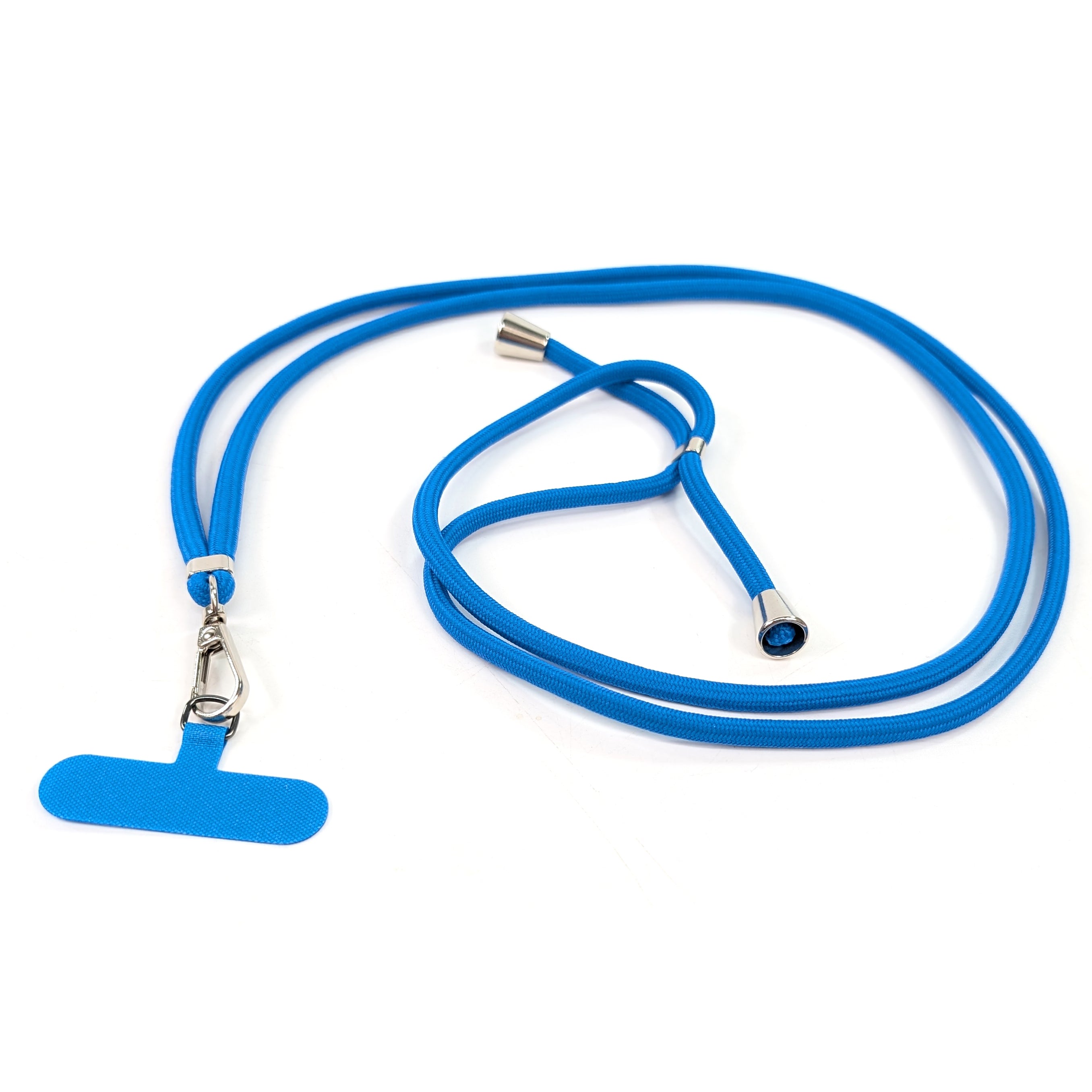 Adjustable Crossbody Phone Strap - Secure Hands-Free Belt Clip for iPhone & Android - Perfect for Running, Travel & Shopping (Blue)