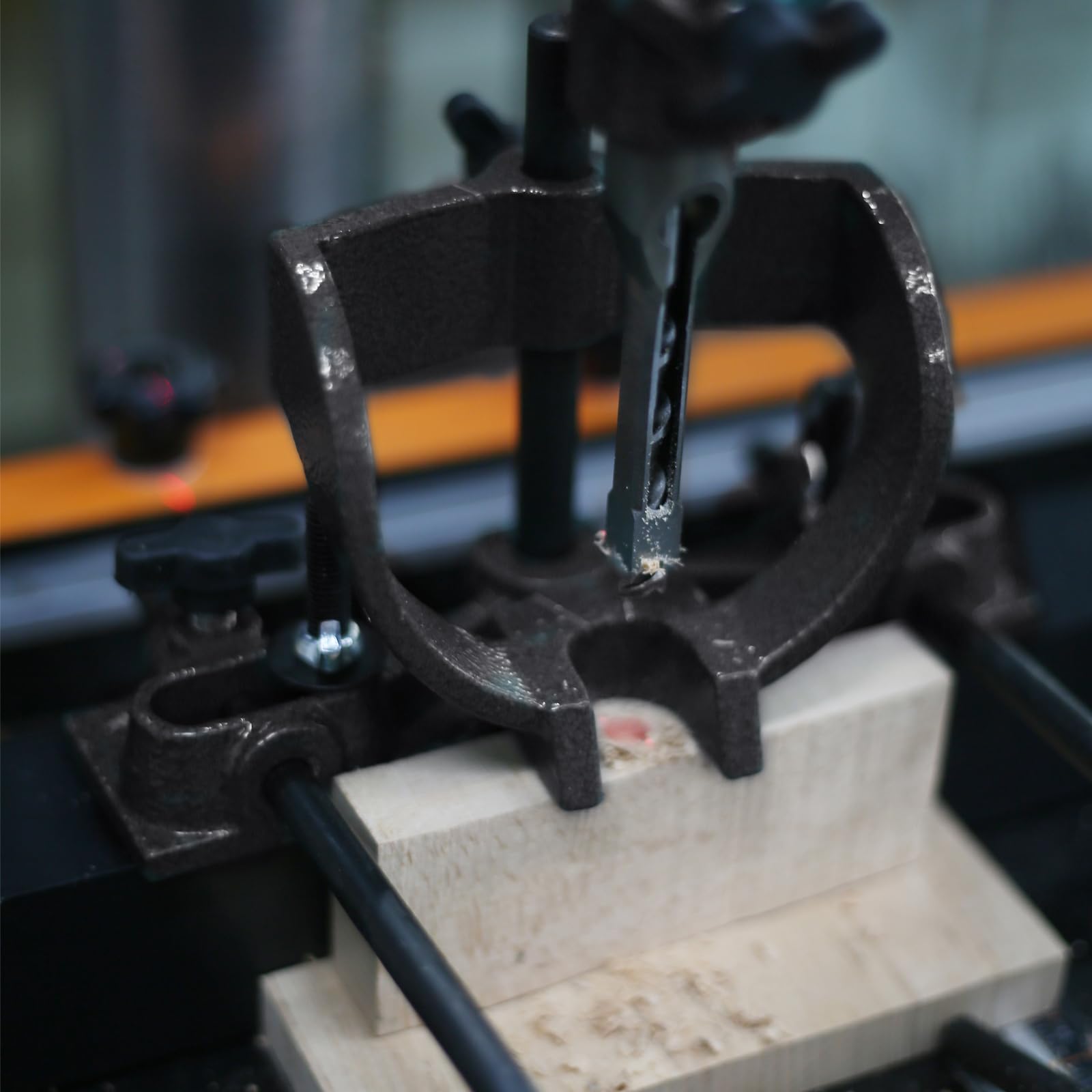 **Mortising Attachment for Drill Press - 4 Model Square Hole Chisel Set | Woodworking Mortise & Tenon Tools Kit | Perfect for Joinery, Cabinet Making & Furniture Repair**