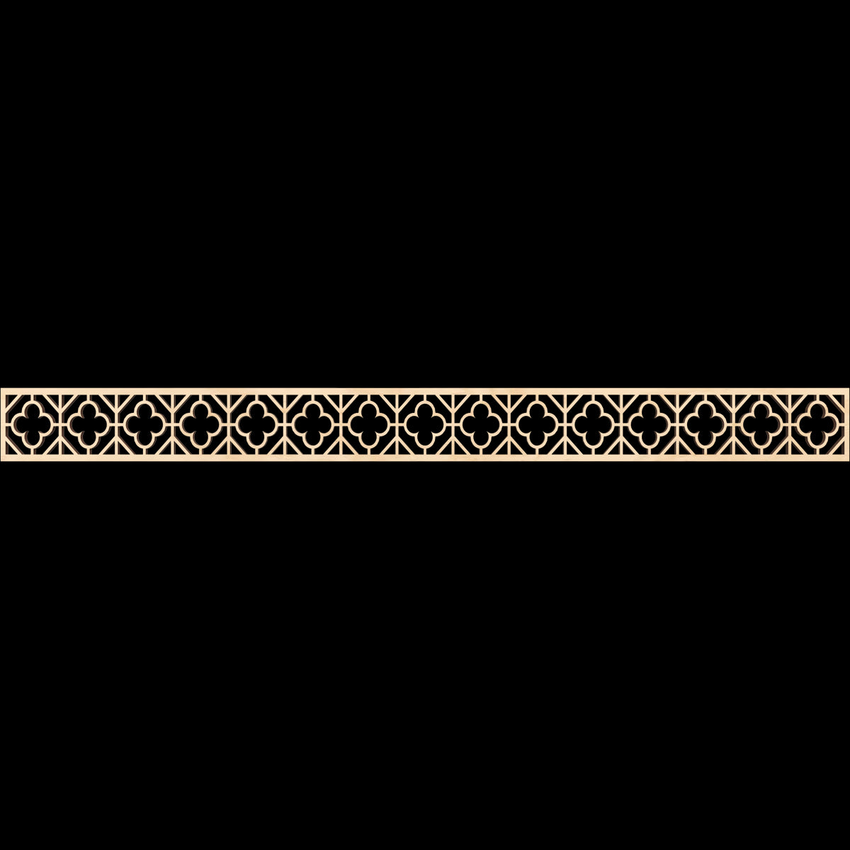 Hazelton Fretwork Moulding - Decorative Wood Trim for Home & Furniture | Perfect for DIY Projects, Wall Accents, and Cabinet Design