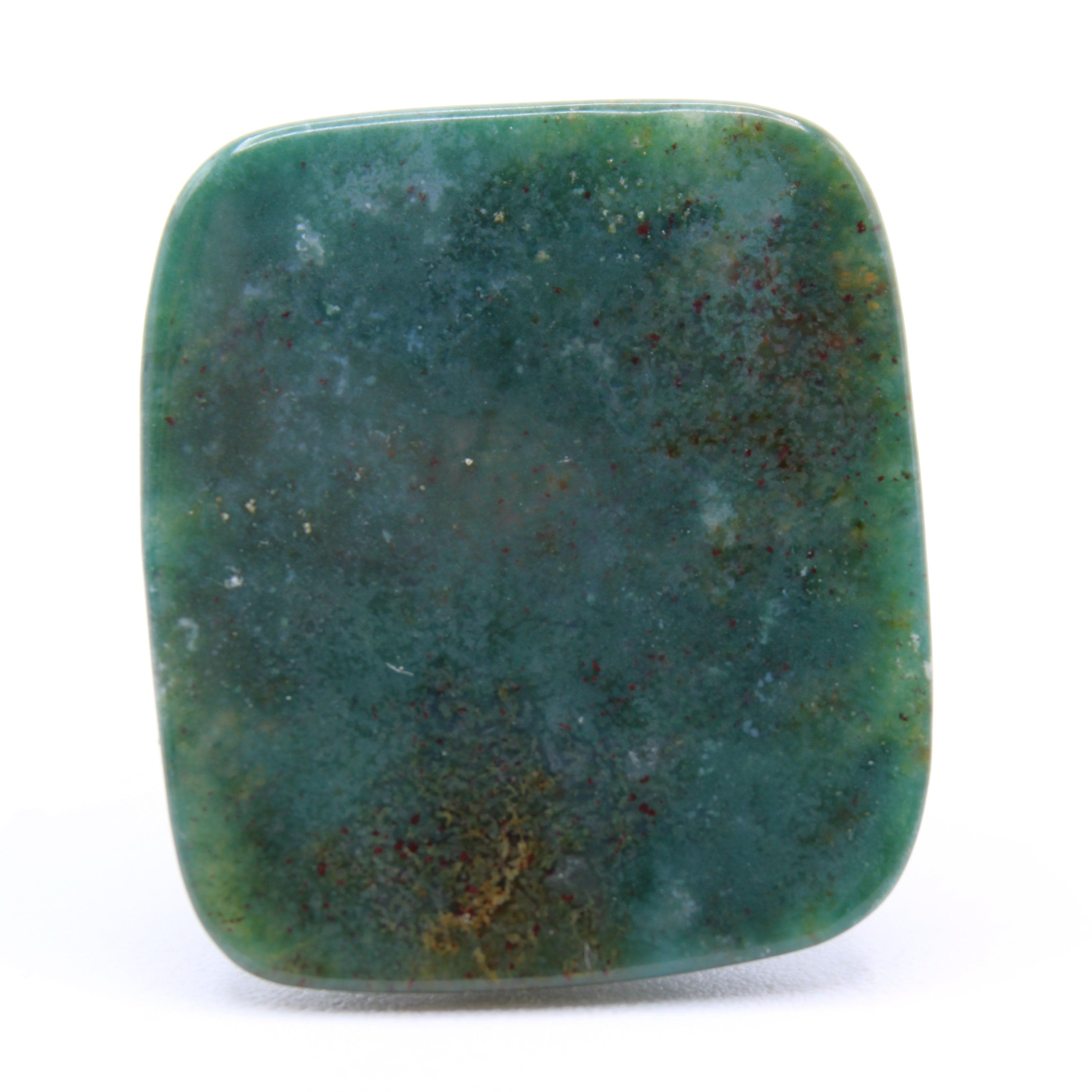 Natural Bloodstone Cabochon Gemstone for Jewelry Making - Healing Stone for Pendants, Rings & Bracelets - Perfect for Meditation, Reiki & Spiritual Gifts