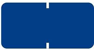 Solid Color File Folder Labels - Dark Blue Vinyl Stickers, 1/2