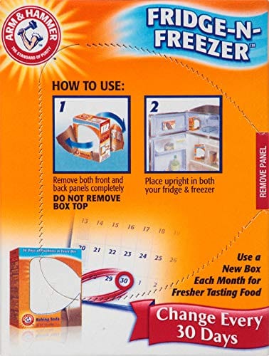 Arm & Hammer Baking Soda Fridge and Freezer Odor Absorber - 14 oz (12 Pack) | Natural Deodorizer for Refrigerator, Freezer, Pantry & Home | Eliminates Bad Smells & Keeps Food Fresh
