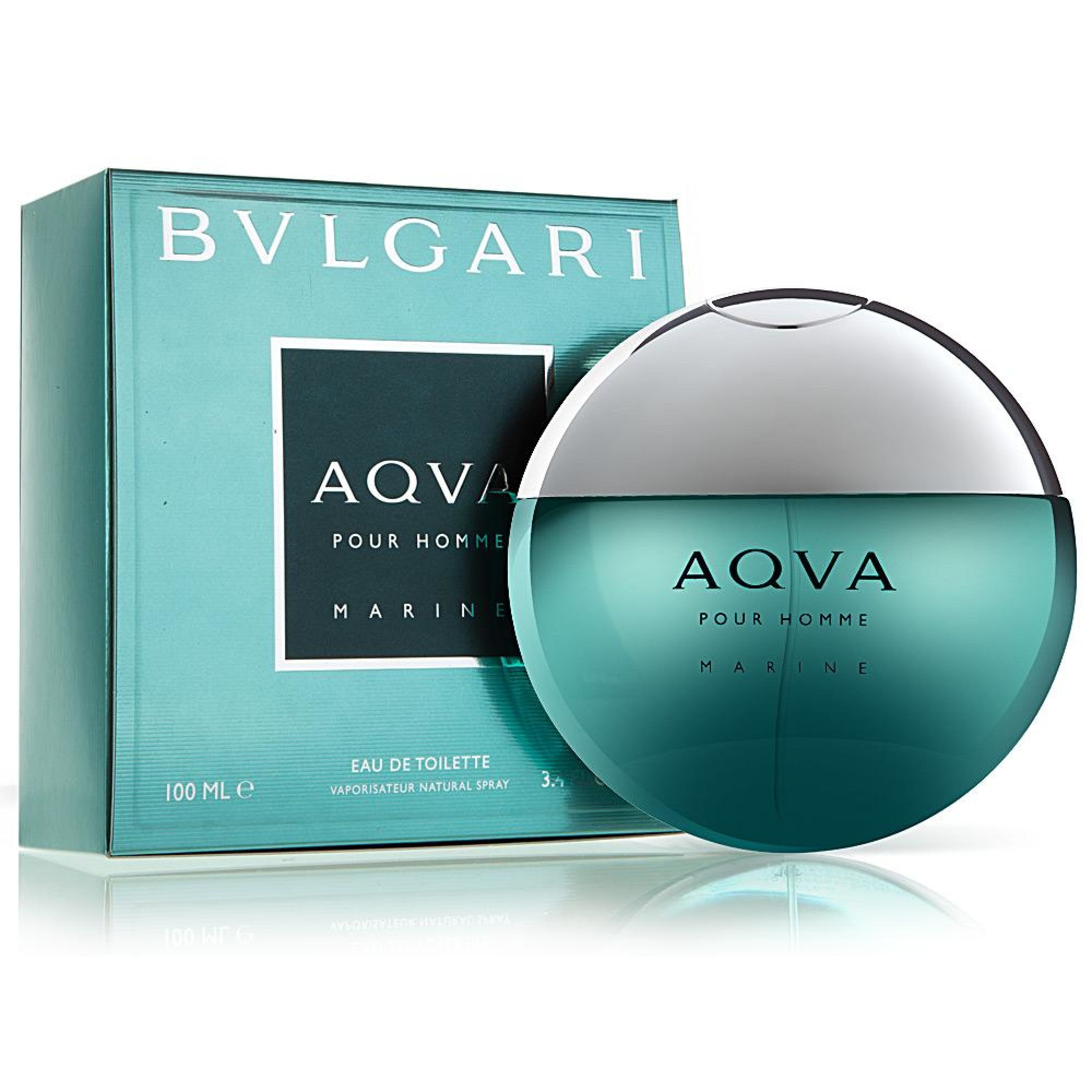 Bvlgari Aqva Marine Pour Homme Eau de Toilette Spray for Men - Fresh Aquatic Cologne for Day & Night Wear, Office & Date Nights