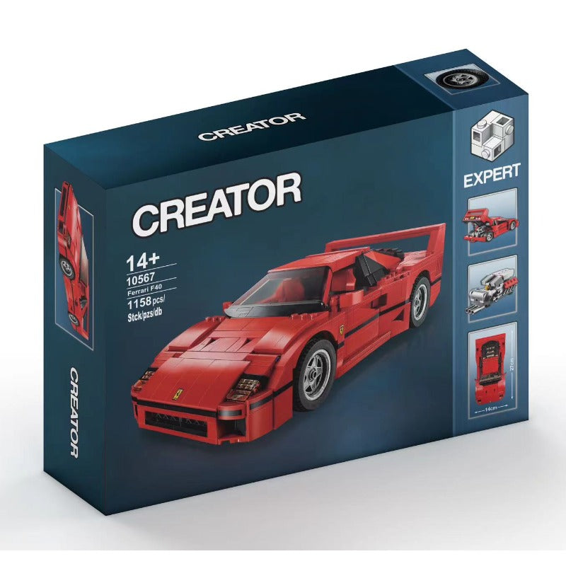 1157pcs LEGO Technic Series Ferrari F40 Sports Car Building Kit – Perfect for Collectors, Model Enthusiasts & DIY Projects
