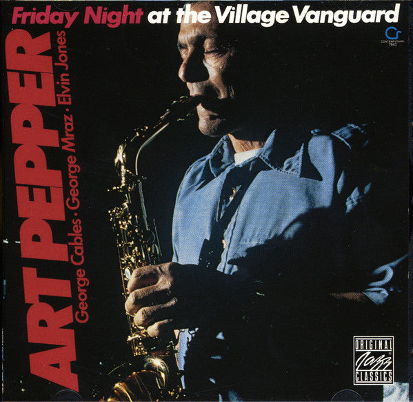 Art Pepper - Friday Night At The Village Vanguard (CD Album, Reissue, Remastered, Near Mint or Mint Condition) | Jazz Music Collectors, Vinyl Enthusiasts, Gift for Music Lovers