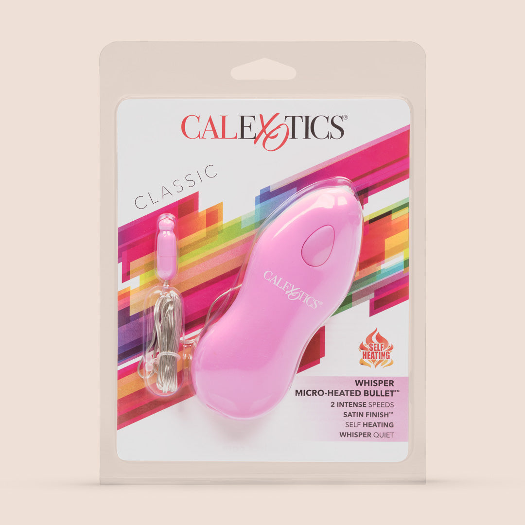 Whisper Micro Heated Bullet Vibrator - Remote Controlled Rechargeable Personal Massager for Couples & Solo Play | Discreet & Powerful Pleasure Device for Bedroom Fun & Relaxation
