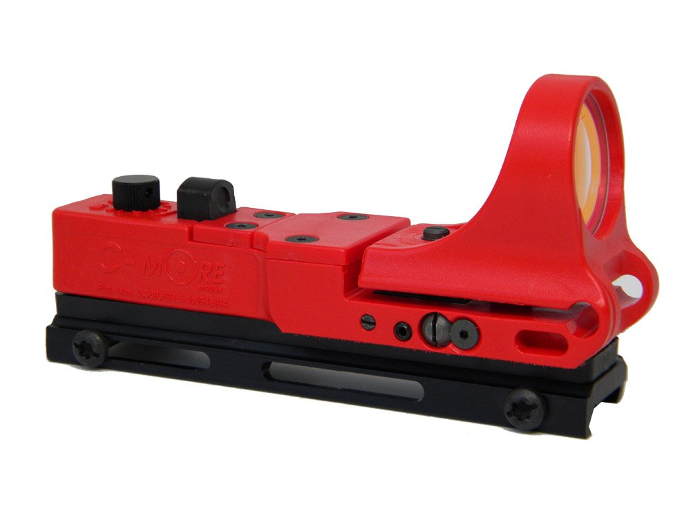 C-MORE Systems Tactical Railway Red Dot Sight with Click Switch - High Precision Rifle Scope for Hunting & Shooting | Perfect for AR-15, Shotguns & Tactical Firearms