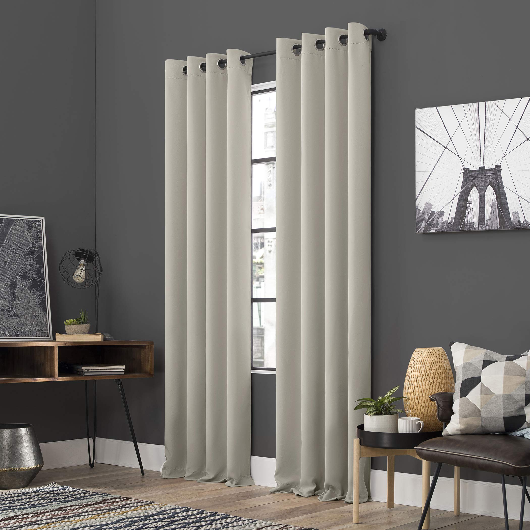 Sun Zero Soho 2-Pack Blackout Energy Efficient Grommet Curtain Panels - 54