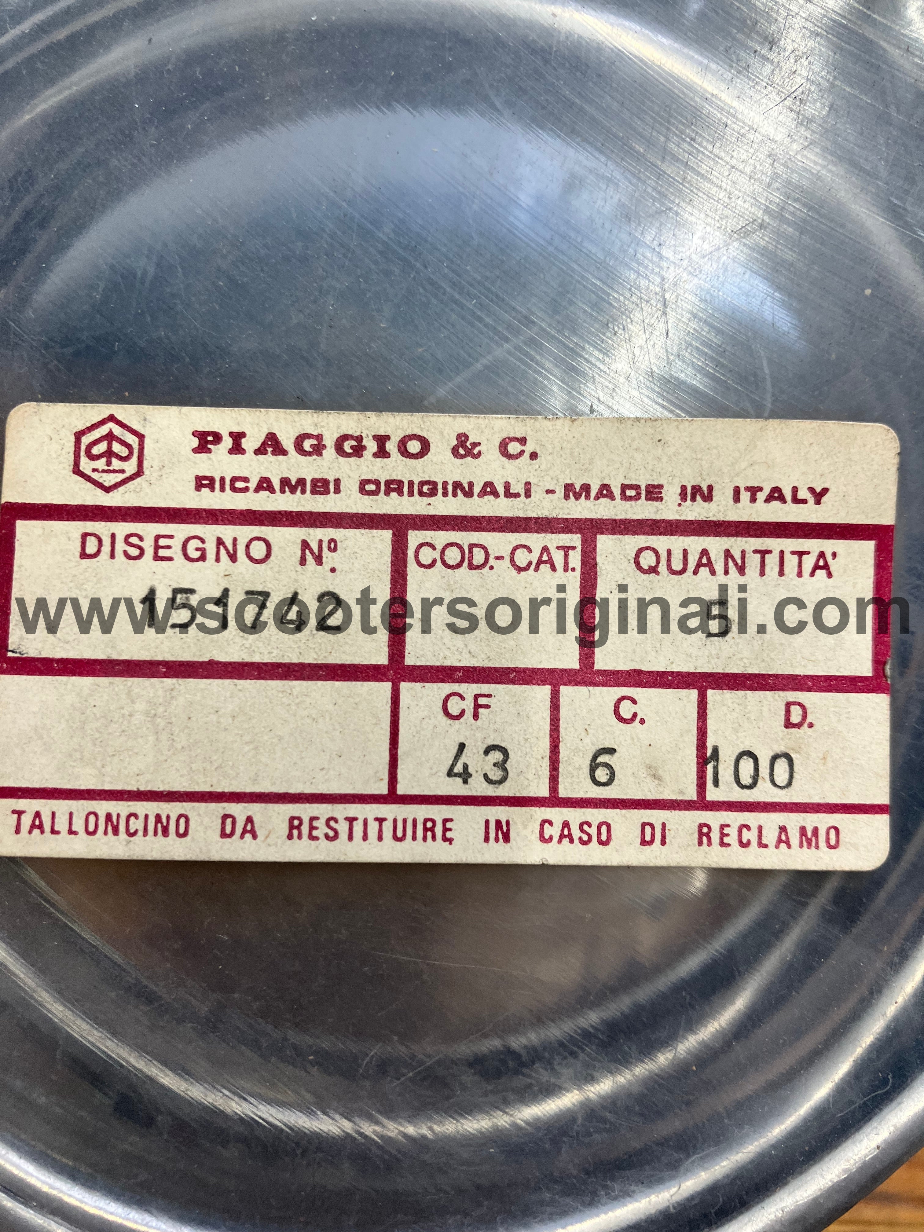 Vespa Headlight Rim 115/120mm for Primavera Scooter - Genuine Piaggio NOS Replacement Part - Perfect for Restoration & Customization Projects