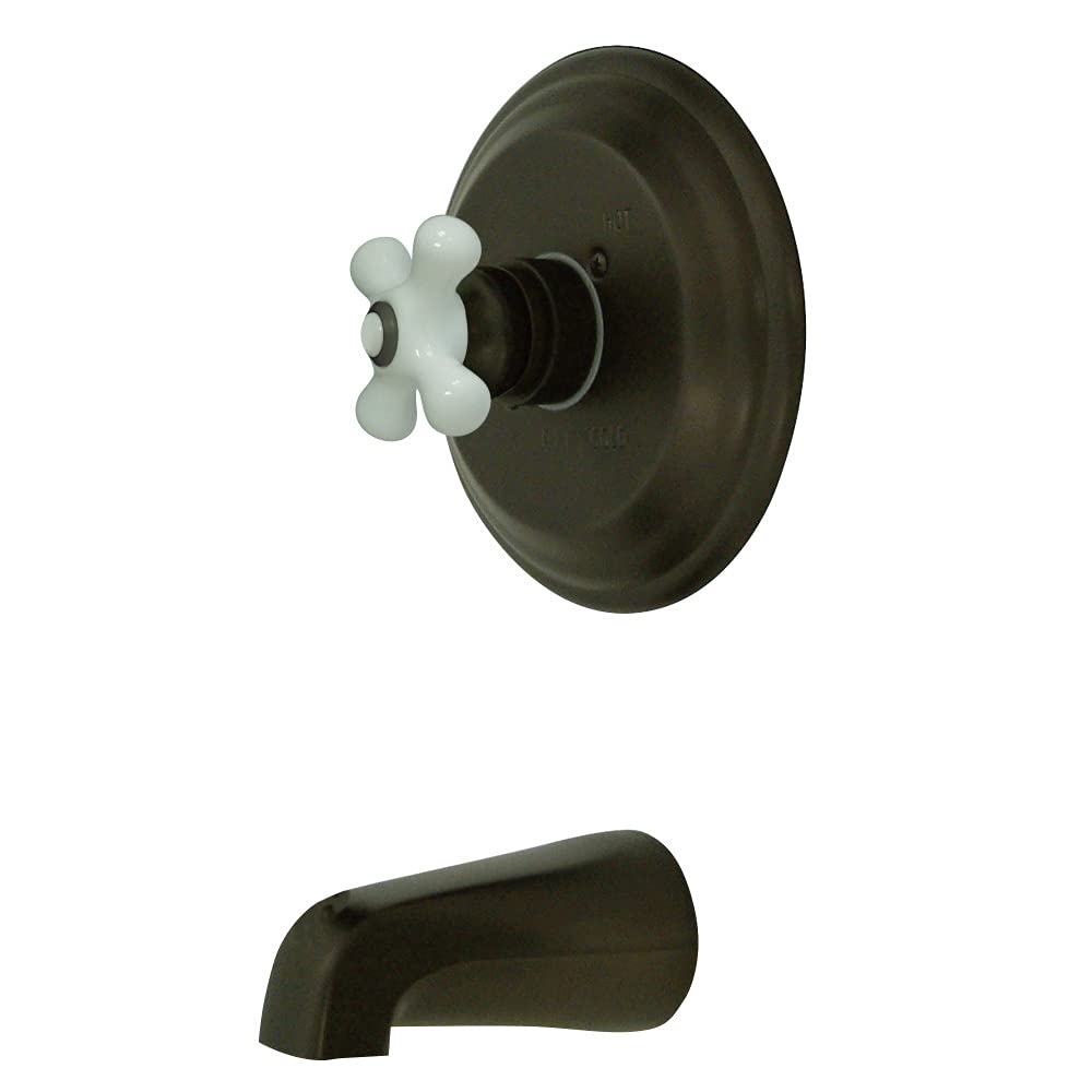 Kingston Brass KB3635PXTO Vintage Shower Faucet for Bathtub - 7.5 Inch Oil Rubbed Bronze Finish | Perfect for Classic Bathroom Renovations & Antique Style Decor