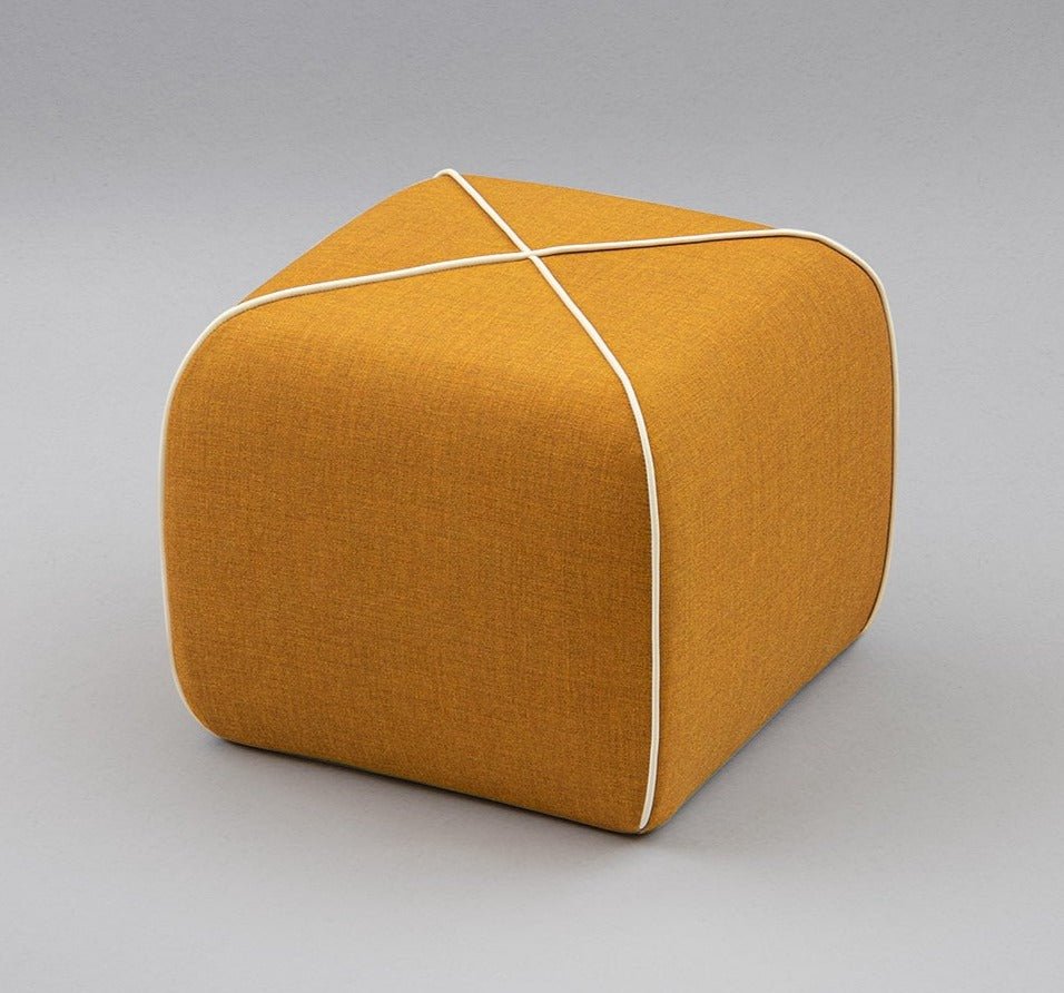 Joe Colombo Crossed Pouf - Modern Stylish Ottoman for Living Room, Bedroom & Lounge - Perfect Footrest, Extra Seating & Decorative Accent