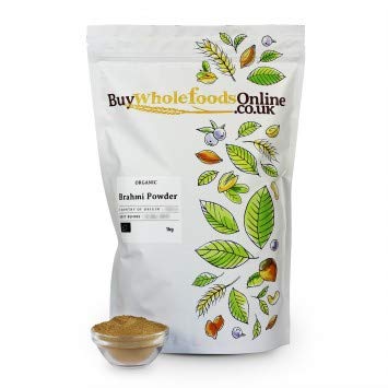 Organic Brahmi Powder (1kg) - USDA Certified Whole Foods Brahmi Powder for Memory & Focus - Perfect for Smoothies, Teas & Ayurvedic Remedies