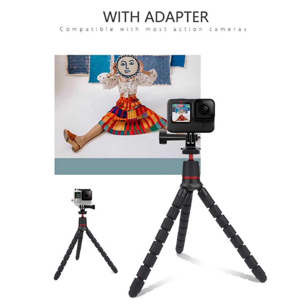 Flexible Universal Tripod Stand for Live Streaming & Action Cameras - Adjustable Monopod Holder for DSLR, DV, GoPro - Perfect for Vlogging, Travel & Outdoor Adventures