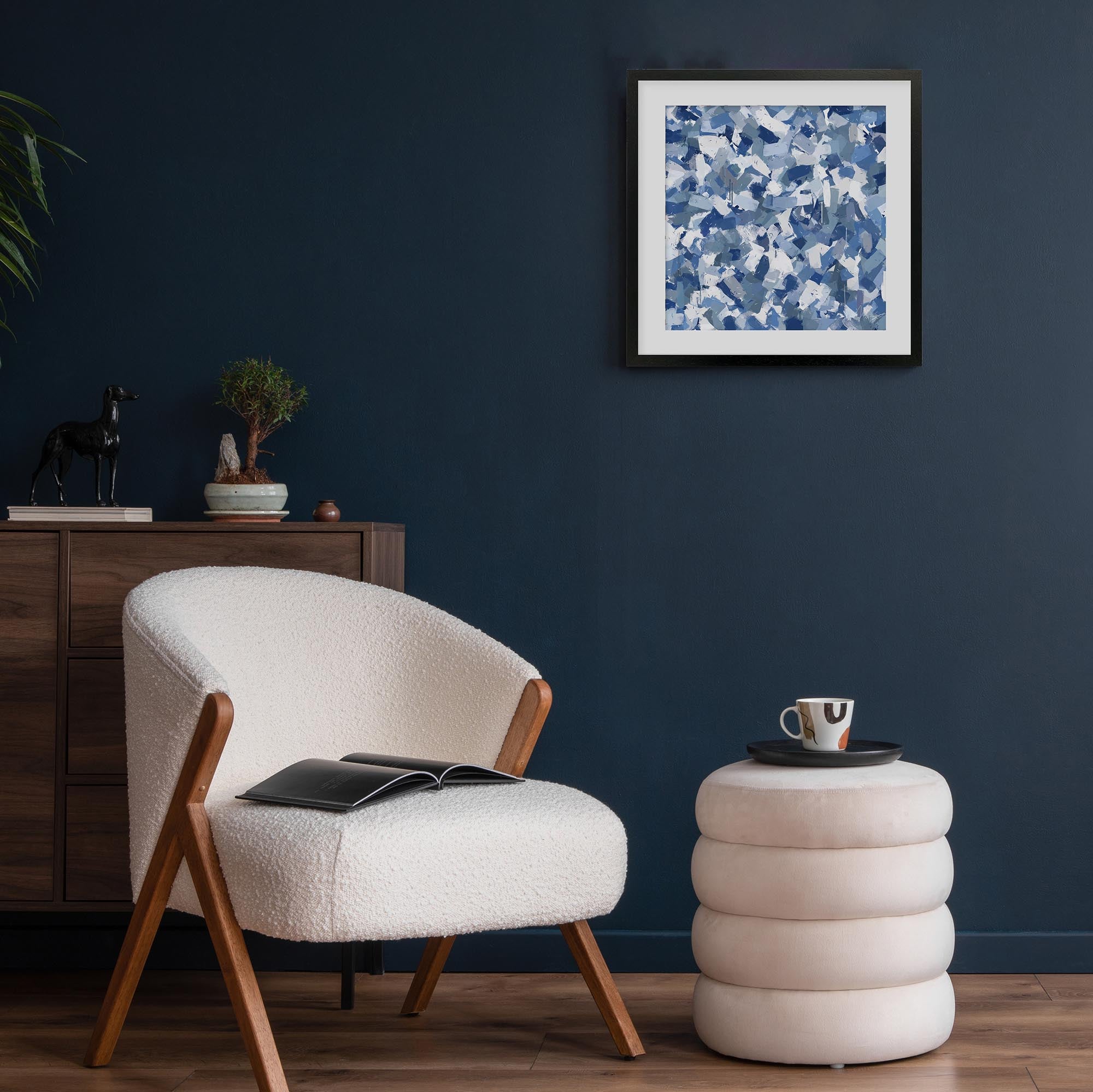 Set In Stone Framed Wall Art - Premium Home Decor for Living Room, Bedroom & Office - Perfect for Modern Interior Design & Gift Giving