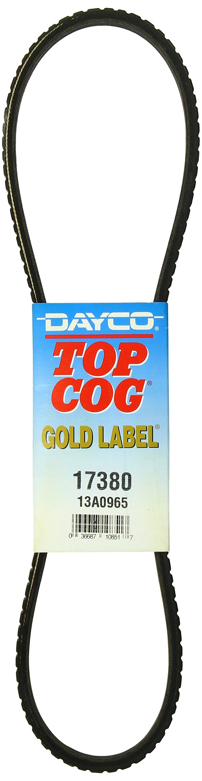 Dayco 17380 Premium Black Fan Belts - High-Performance Replacement for Automotive Cooling Systems | Perfect for Trucks, SUVs, and Classic Cars