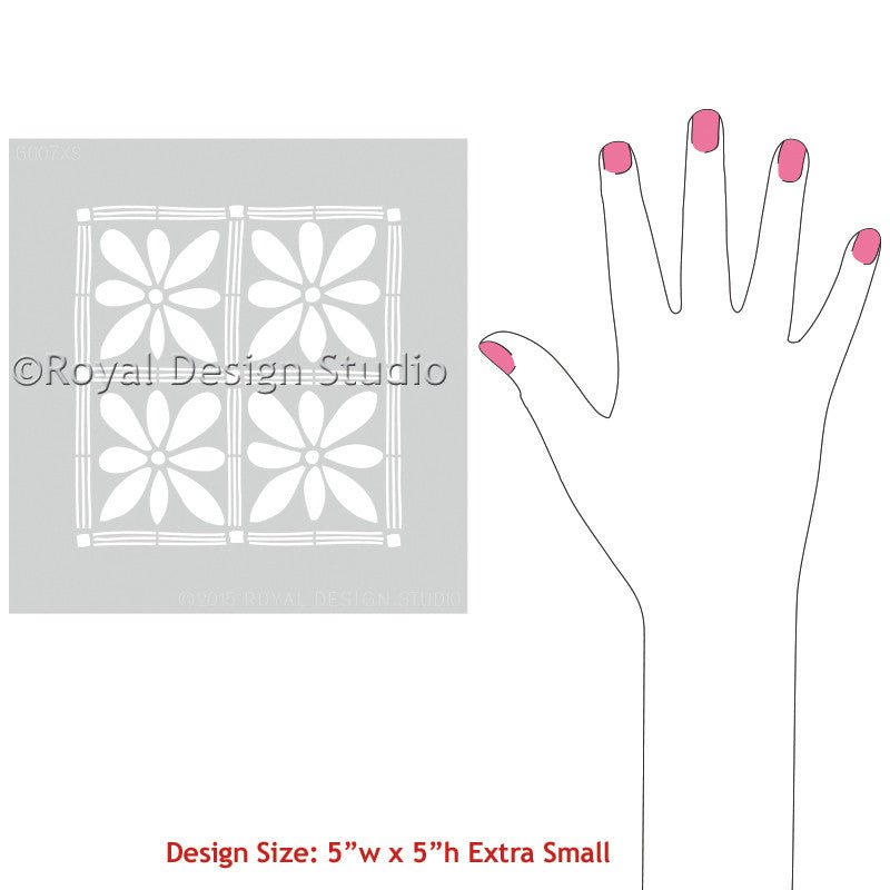 African Flower Craft Stencil for DIY Painting, Scrapbooking & Home Decor - Reusable Template for Wall Art, Fabric, Wood & Canvas Projects