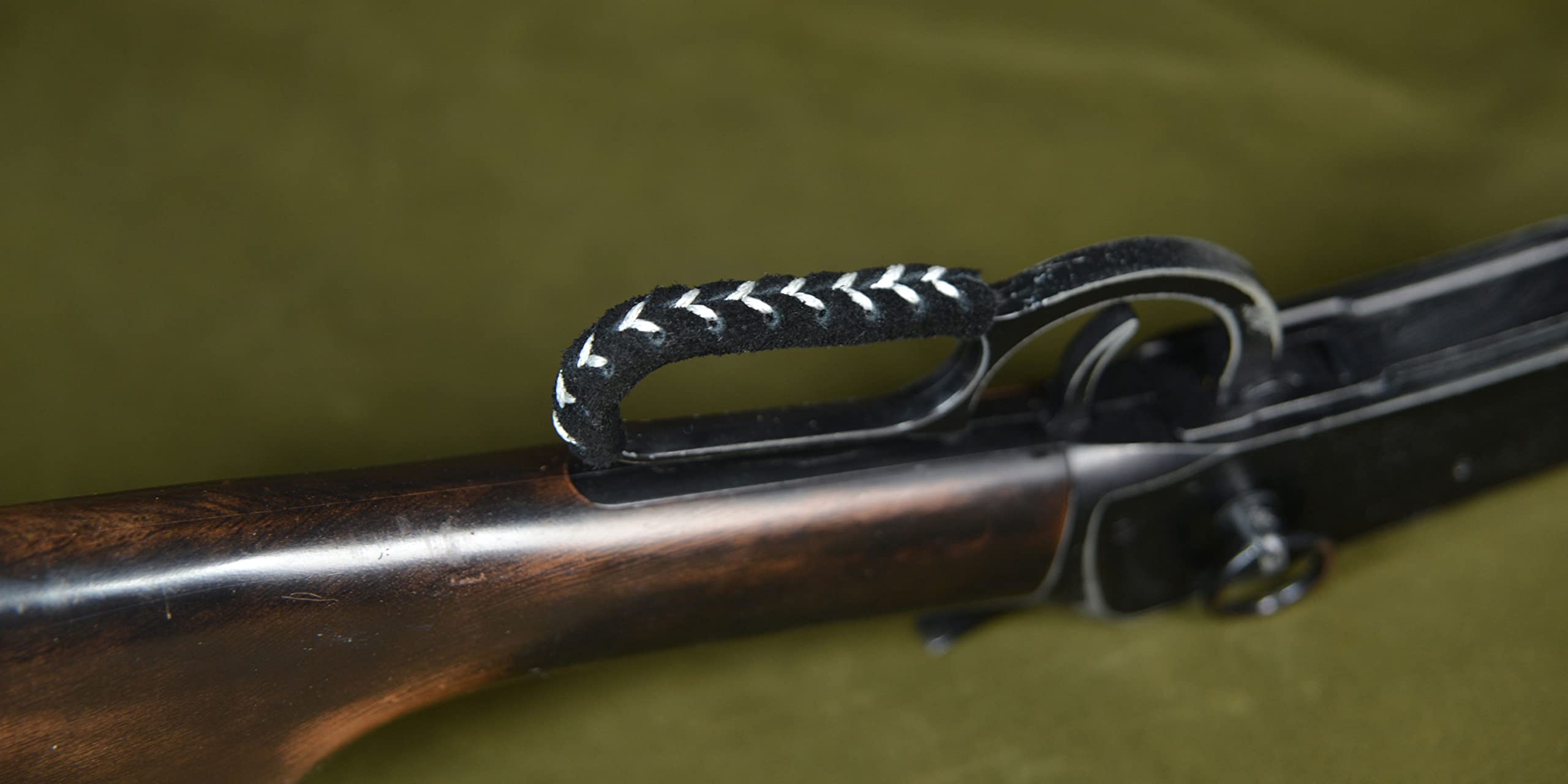 Premium Soft Leather Gun Lever Wrap for Lever Action Shotguns & Rifles - Compatible with Henry, Winchester, Marlin - Enhanced Grip & Protection for Hunting, Shooting Range & Outdoor Adventures