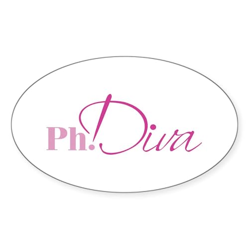 White - Phdiva Sticker (Rectangular) Sticker
