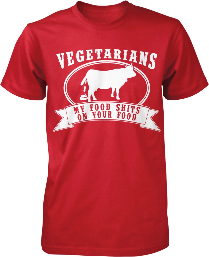Vegetarian Paleo Diet Men's T-Shirt - Funny Tree Hugger Eco-Friendly Organic Cotton Tee for Gym, Hiking & Casual Wear