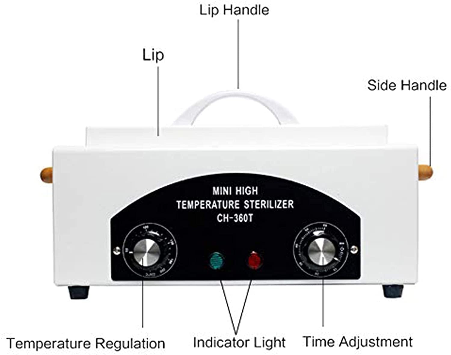 Professional Nail Tool Sterilizer - High Temperature Dry Heat Disinfection for Salon Equipment, Manicure Tools & Metal Tweezers - Perfect for Nail Salons, Spas & Home Use