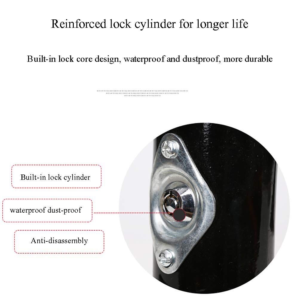 Heavy Duty Parking Barrier Lock - 60x33cm Thick Crash Gantry Bollard for Secure Basement & Garage Parking Space Protection - Perfect for Car Park Position Holders, Traffic Control, and Vehicle Safety